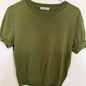 J. Crew Classic Green Short Sleeve Top